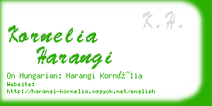 kornelia harangi business card
